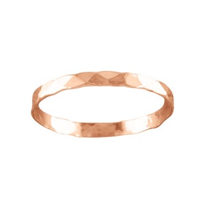 Classic Hammered • Toe Ring • Rose Gold Ring • Midi Ring • Minimalist Ring • Dainty Ring • Simple Ring • Knuckle Ring • Toe Rings • TR01-H