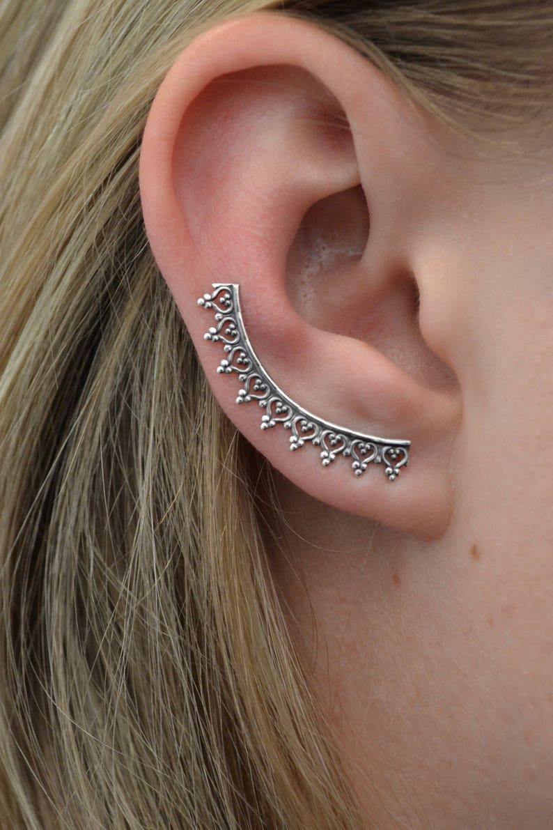 Crown Ear Climber Ear Crawler Ear Cuff Ear Wrap Etsy