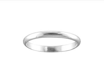 Classic 2mm Toe Ring • Sterling Silver • Custom Sized Options • TR30