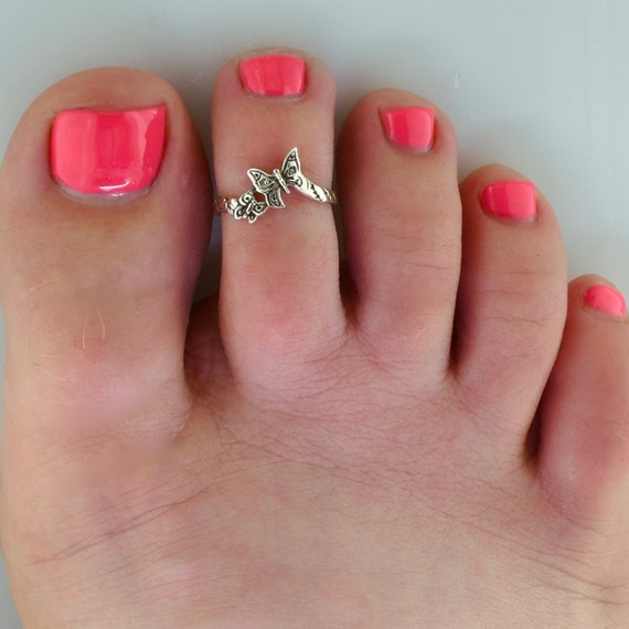 Butterfly toe best sale ring
