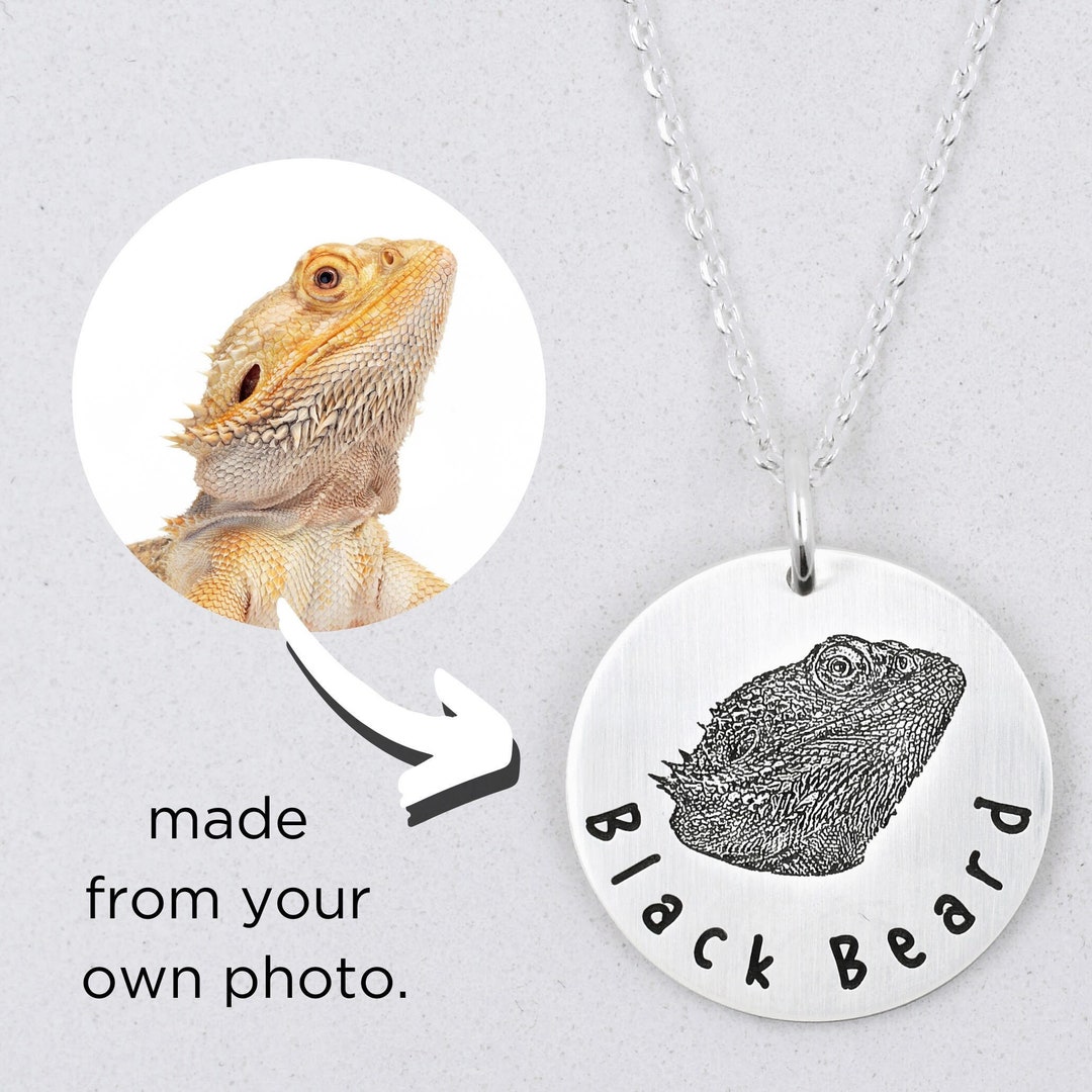 Pet Portrait Jewelry Necklace Pet Photo Jewelry Necklace Engraved Pet