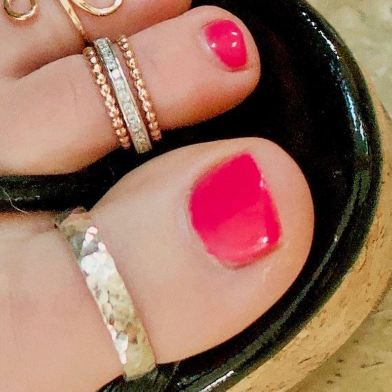 Sized Gold Toe Rings Pick One Style -Minimalist Ring Big Toe Ring Toering Toe Ring Toe Rings Dainty Ring Statement Ring