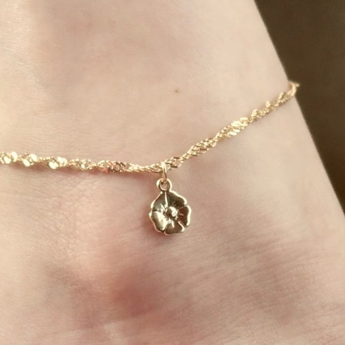 Gold Ankle Bracelet Anklets for Women Gold Chain Anklet Etsy