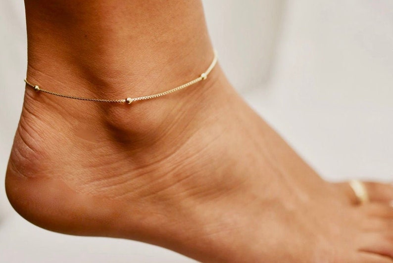 Simple Anklet • Anklet • Gold Anklets • Anklets • Anklets for Women • Ankle Bracelet • Gift for Her • Anklet • ANK02 