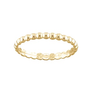 Bead • Solid 14K Gold • Solid Gold Midi Ring • 14K Minimalist Ring • Stacking Ring • Simple Ring • Gold 14K Knuckle Ring • TR109 14K