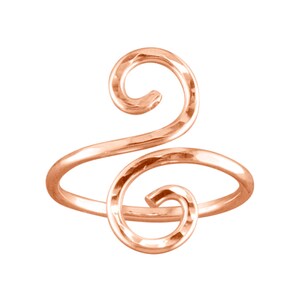 Rose Gold Toe Rings Toe Rings Midi Ring Select a Style Assorted Prices Minimalist Ring Dainty Ring Simple Ring Knuckle Ring Hammered Swirly
