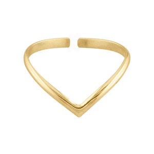 V Adjustable Toe Ring V Ring Chevron Ring Midi Ring Toe Rings Minimalist Ring Toe Ring Simple Ring Gold Toe Ring TRA14 14K Gold Filled