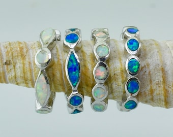 Opal Ear Cuff • Sterling Silver • Non Pierced Conch Jewelry