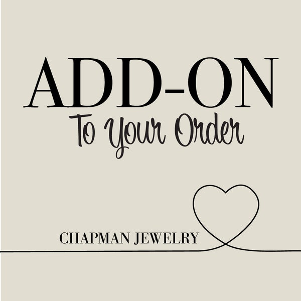 Add-on Listing by Chapman Jewelry