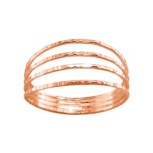 Four in One • Rose Gold Ring • Toe Ring • Midi Ring • Knuckle Ring • Simple Ring • Dainty Toe Ring • Minimalist Ring • Stacking Rings • TR10
