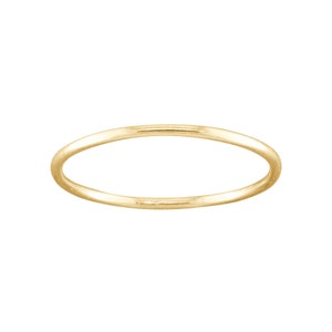 Dainty Skinny • Solid 14K Gold Toe Ring • Gold Midi Ring • Minimalist Ring • Gold Simple Toe Ring • Stacking Ring • Dainty Ring • 14K TR100