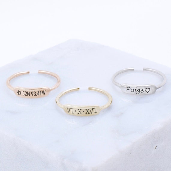 Personalized toe rings deals