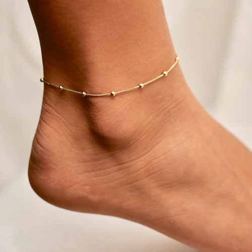 Simple Anklet Ankle Bracelet Gold Anklet Anklets for Women Etsy