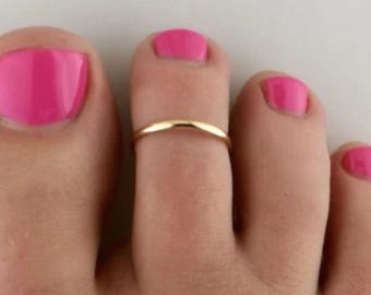 LQIOACU Set 3 Anelli Per Piedi In Oro 14K – Modelli Regolabili Con Opale E Fiore, Impilabili E Minimalisti, Perfetti Per Spiaggia Ed Estate - 2