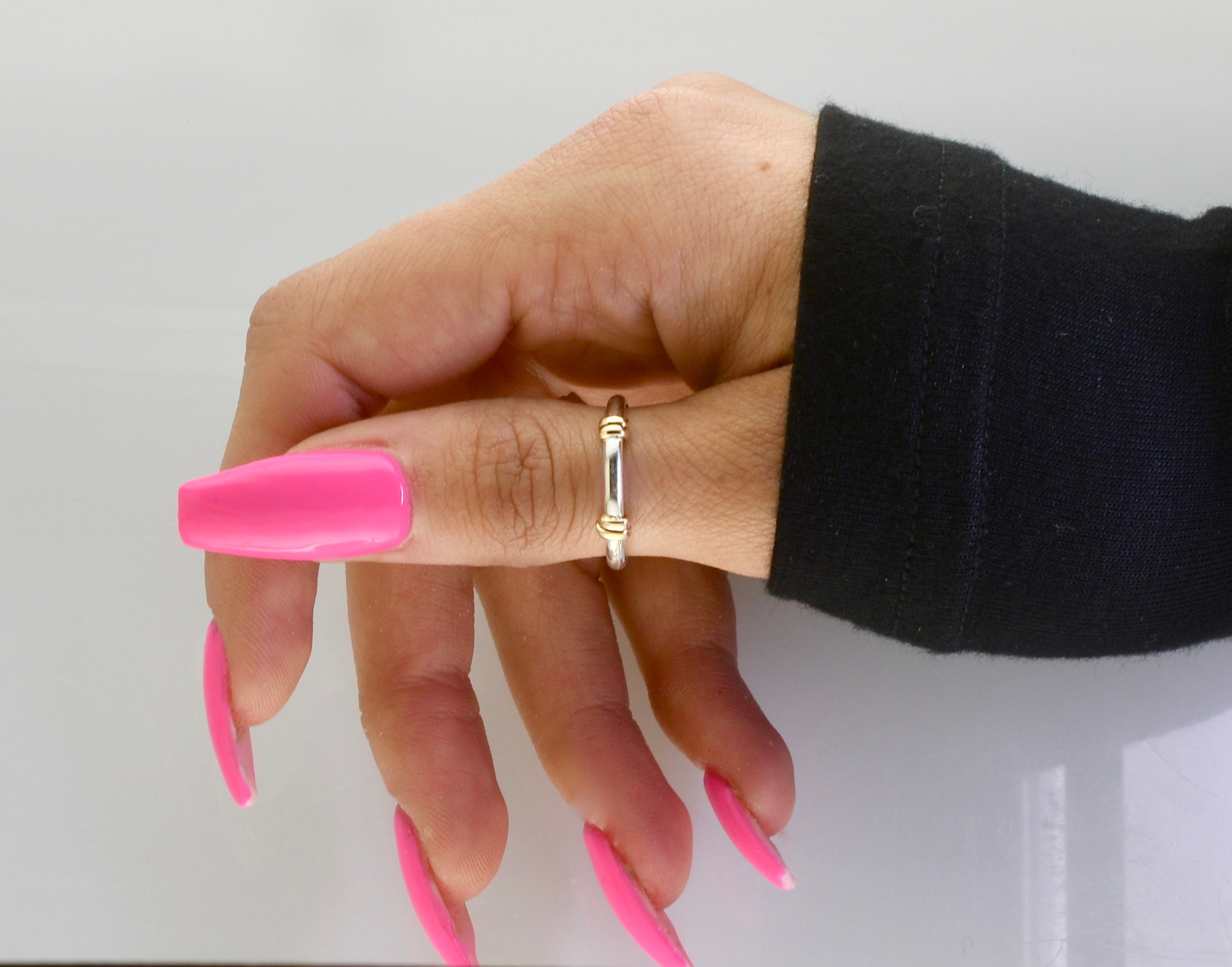 Thumb Ring 2mm with Wraps Gold Thumb Rings Thumb Rings Etsy