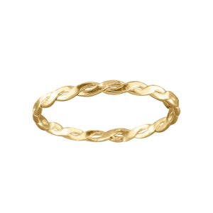 Braid • Thumb Ring • Dainty Gold Thumb Ring • Thumb Ring for Women • Gold Ring • Minimalist Stacking Ring • Thin Layering Ring • TR04