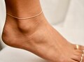 Dainty Rope Anklet, Sterling Silver, Gold Filled or Rose Gold, Custom Sizes Fit Any Ankle, ANK04