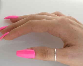 Dainty Braid Thumb Ring • Sterling Slver, Gold Filled, Rose Gold, or Two-Toned • Custom Sized Options • TH04