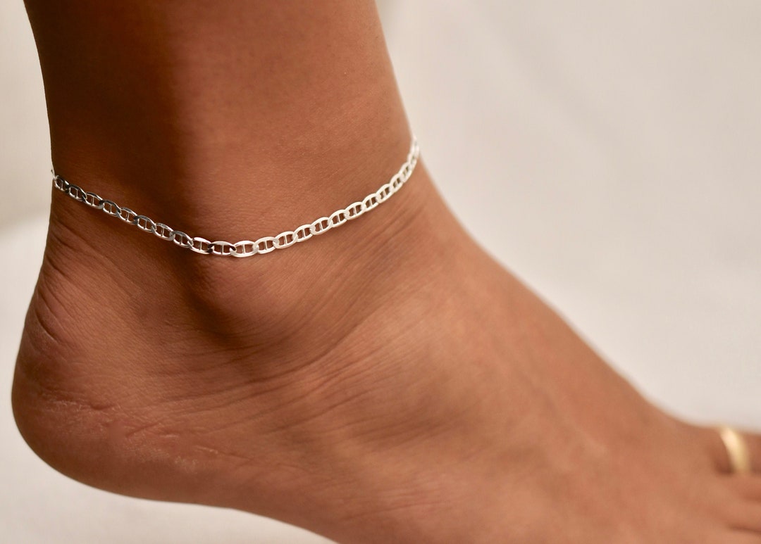 Gucci Link Anklet Anklets Gold Anklet Silver Anklets Etsy