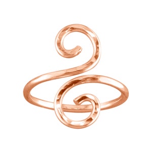 Swirl • Toe Ring • Rose Gold Ring • Toe Ring • Simple Ring • Dainty Toe Ring • Midi Ring • Minimalist Ring • Knuckle Ring • TRA32-H