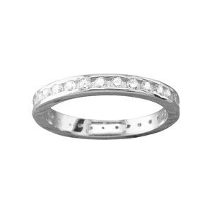 CZ Eternity • Anello per dita dei piedi • Anelli per dita dei piedi • Anelli per dita dei piedi con diamanti • Anelli midi • Anelli per nocche • Anelli per dita dei piedi in argento Sterling • Anelli per dita dei piedi impilabili • TR06