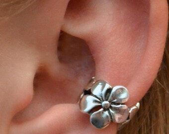 Plumeria • Ear Cuff • Gold Vermeil, Sterling Silver, Rose