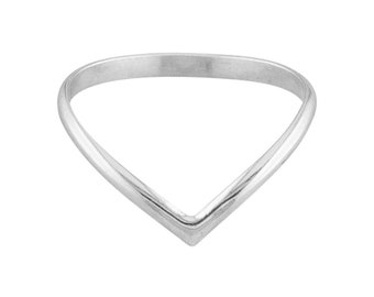 V • Daumen Ring • Daumen Ring • Chevron Daumen Ring • Daumen Ringe • Daumen Ringe für Frauen • Zierliche Ringe • Minimalistische Ringe • Stapeln • TR14