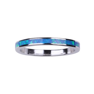 2 mm Opale • Anello per il pollice • Anelli per il pollice in opale • Anelli in opale • Anelli midi • Anelli per il pollice • Gioielli in opale • Anelli per il pollice in argento sterling • Anello midi • TR68