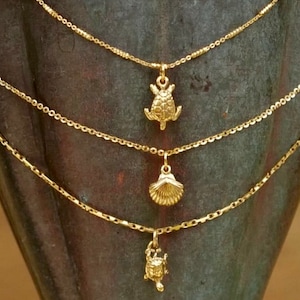 Sea Turtle Anklet • Sea Shell Anklet • Turtle Anklet • Gold Anklets • Gold Anklet • Ankle Bracelet  • Anklets for Women • Gift for Her