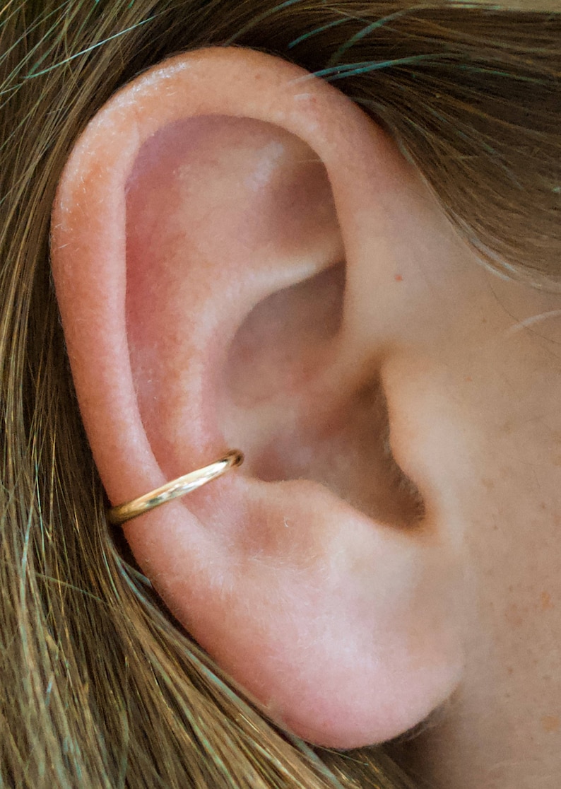 Small  Ear Cuff  Ear Wrap Gold Ear Cuff  Ear Cuffs Silver image 1