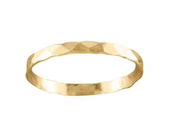 Classic Hammered Thumb Ring, Gold Filled, Rose Gold or Sterling Silver, Custom Sizing Options