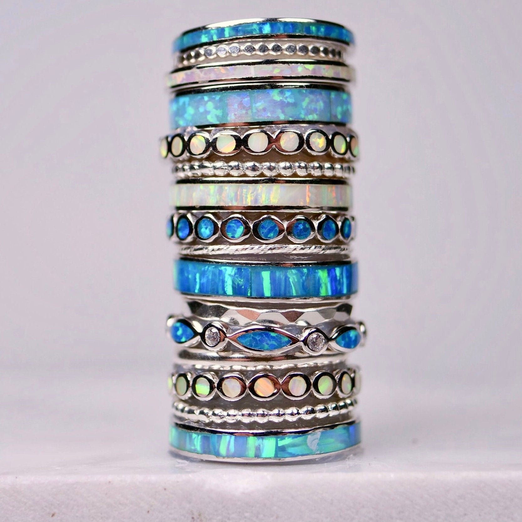 Opal Rings • Toe Rings • Toe Ring • Opal Jewelry • Midi Rings • Minim…