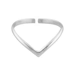 V Adjustable Toe Ring V Ring Chevron Ring Midi Ring Toe Rings Minimalist Ring Toe Ring Simple Ring Gold Toe Ring TRA14 Sterling Silver