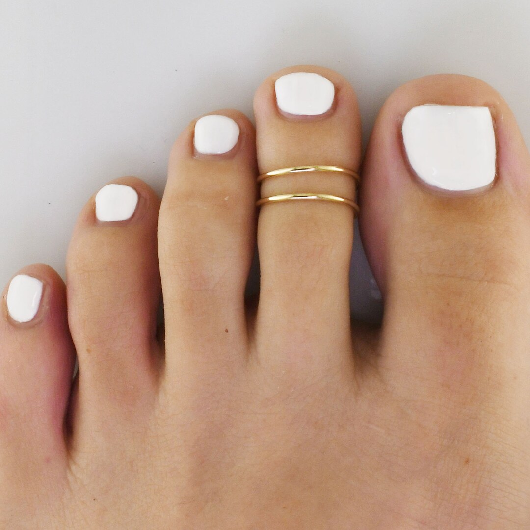 Double Line • Adjustable Toe Ring • Toe Ring • Adjustable Toe Rings ...