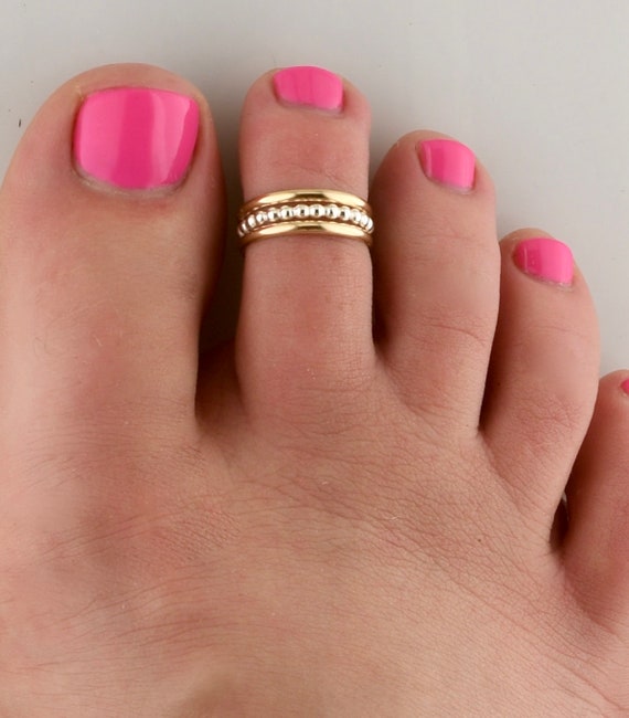 925 sterling silver ring Chain Linked Adjustable Toe Ring