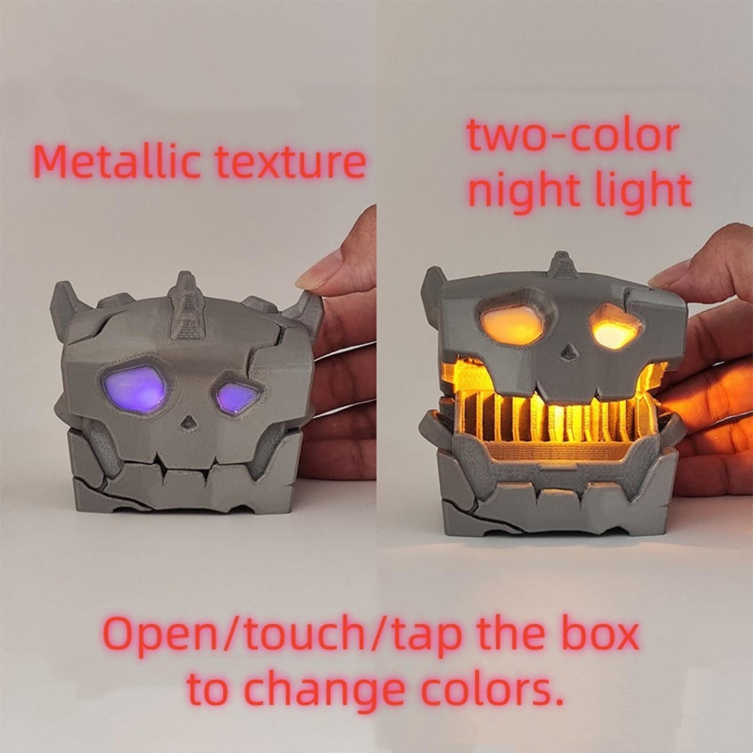 3D Printed Zelda Bokoblin Chest Treasure Chest With Light, NS