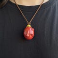 Handmade Berserk Behelit Necklace, 1:1 Life Size Egg of the King Replica, Resin Griffith Egg of the King Charm, Guts Anime Cosplay Necklace product logo