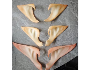 Zelfontworpen elfenoren, anime-realistische cosplay elfenoren, Halloween-kostuumaccessoires voor fans van anime-gamefilms, Halloween-elfenoren,