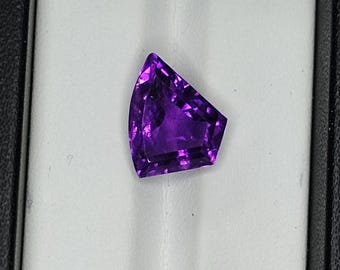 Octagon Faceted Amethyst Loose Gemstone, Jewelry Making (13x10x7mm)