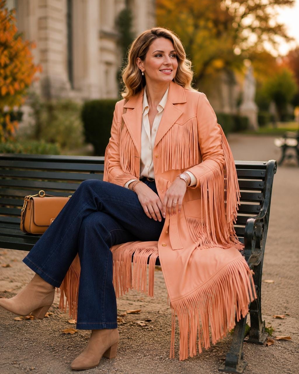 Peach Trench Coat - Etsy