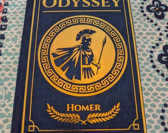 Custom Rebound The Odyssey Hardcover | Handbound Classic Literature | Luxury Book Rebind | Homer Epic Collector Edition