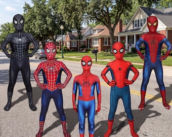 Mask Detachable Spider Suit, Superhero Suit for Boys, Superhero Suit Toddler, Superhero Suit Kids