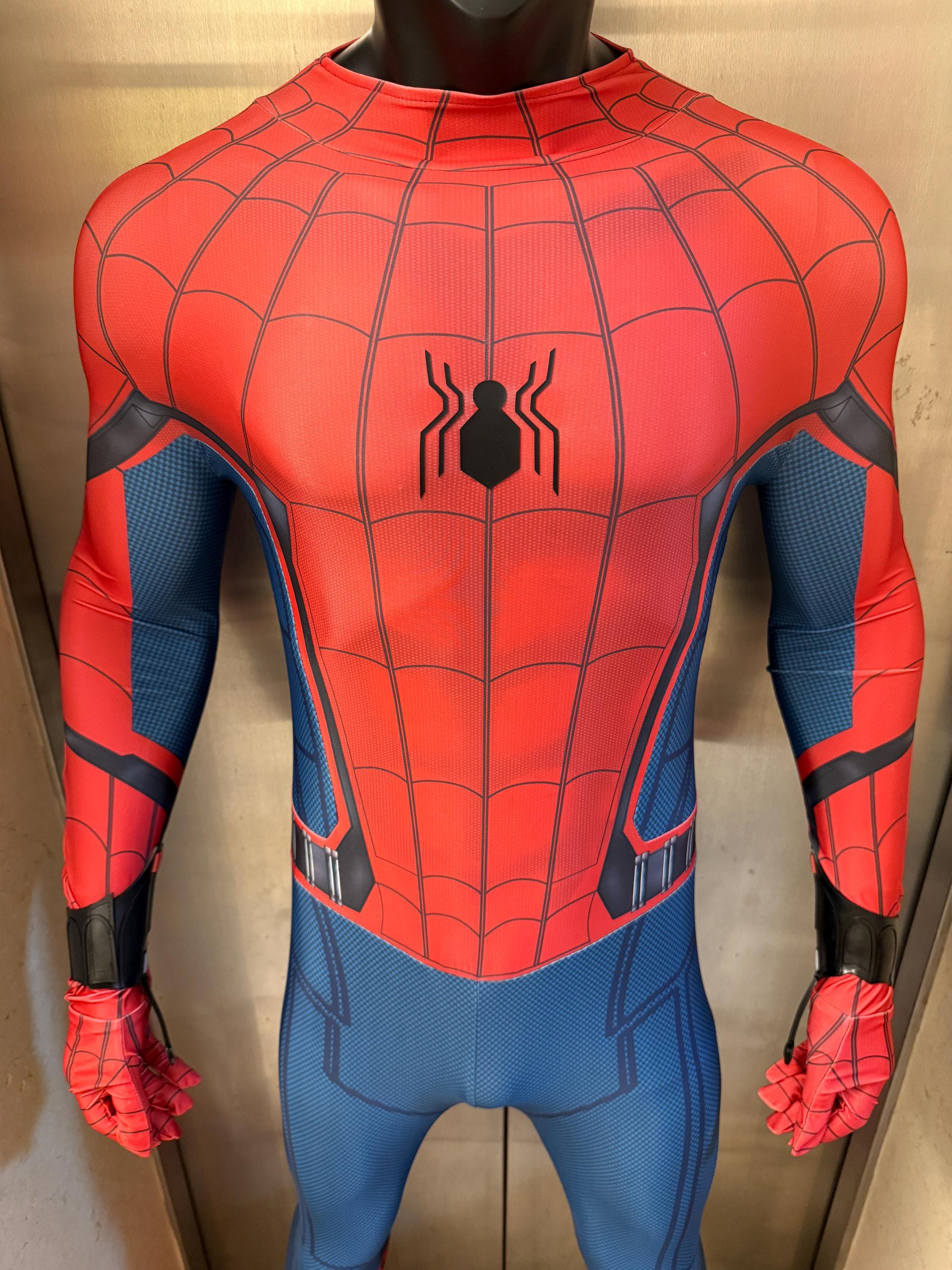 スパイダーマン　シェルマスク&全身スーツ Spider man costume adult men - Etsy 日本