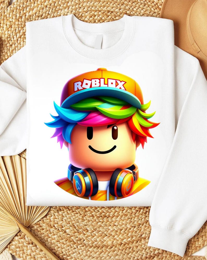 Roblox Sweatshirt Gamer Birthday Shirt Streamer Merch Etsy Il Jx05 