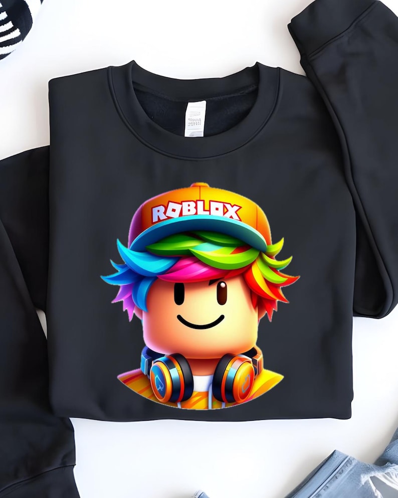 Roblox Sweatshirt Gamer Birthday Shirt Streamer Merch Etsy Il 1j9u 