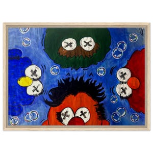 Sesame Street Painting (Framed Canvas)