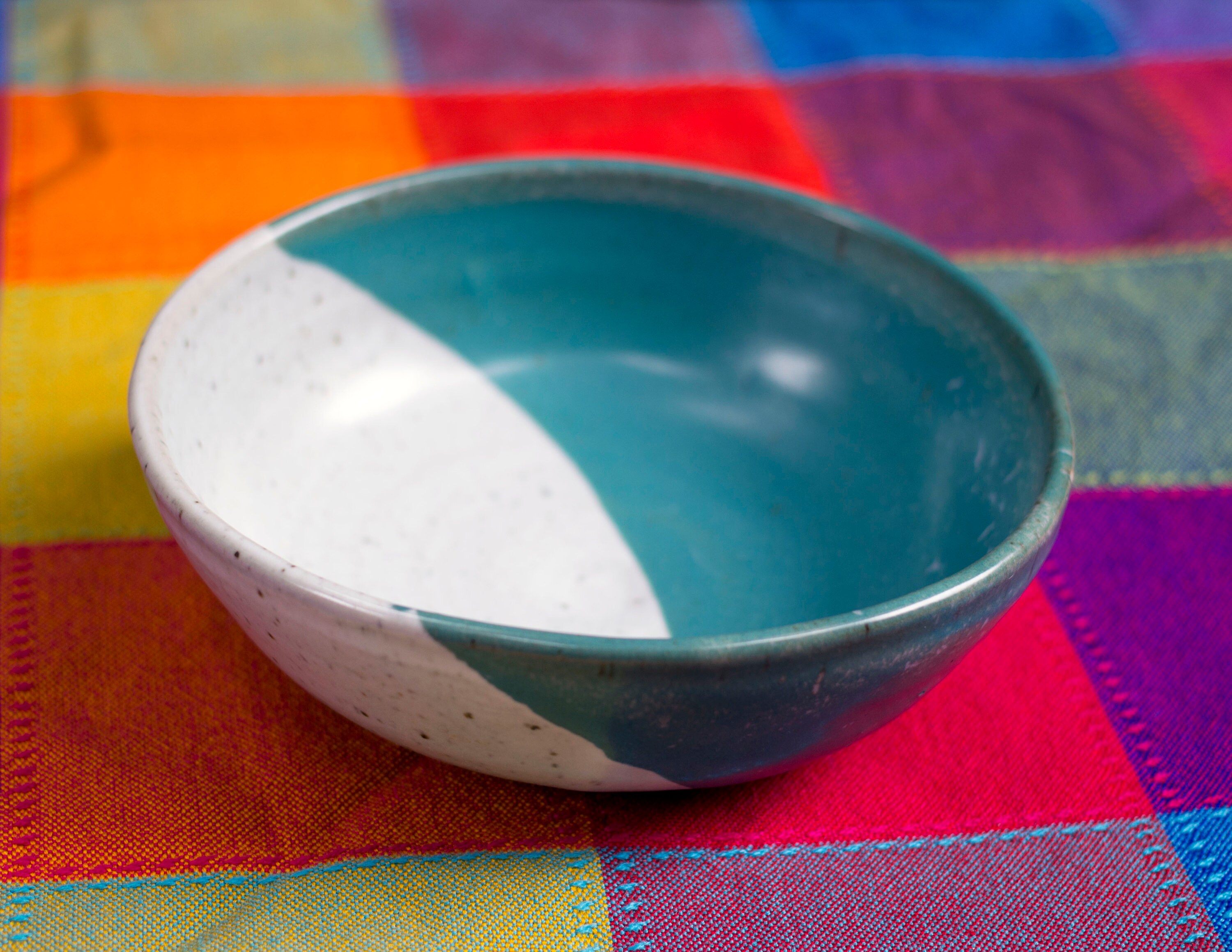 Stoneware Ceramic Bowl Handmade Wheel Thrown cereal Bowl Pottery Bowl ...