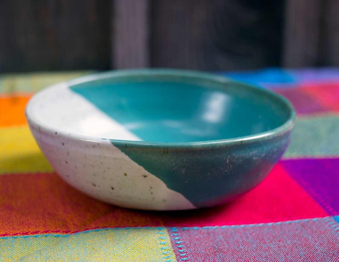 Stoneware Ceramic Bowl Handmade Wheel Thrown cereal Bowl Pottery Bowl