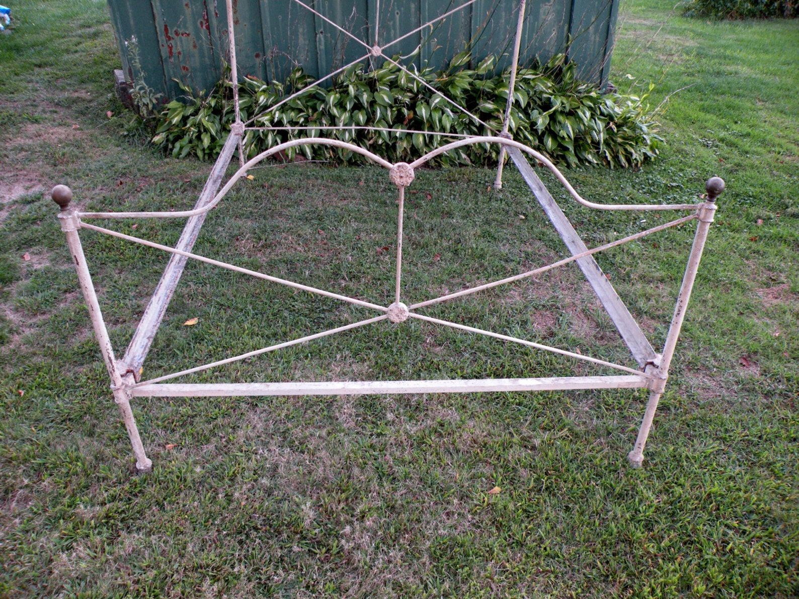Antique Steel Bed Frame Wrought Iron Bed Frame Civil War Era Etsy