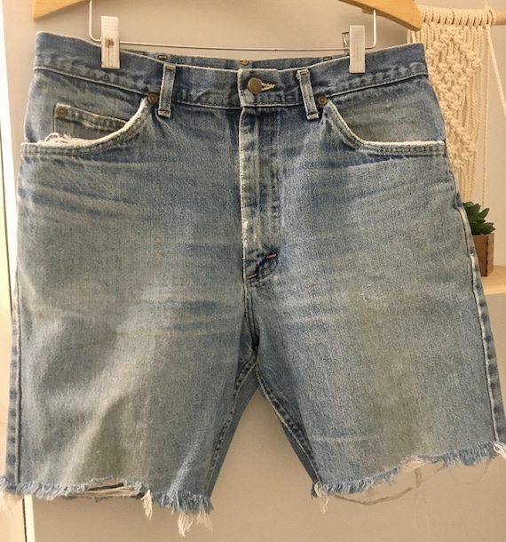 Vintage Lee Jean shorts / Denim Shorts / Cutoff Sh